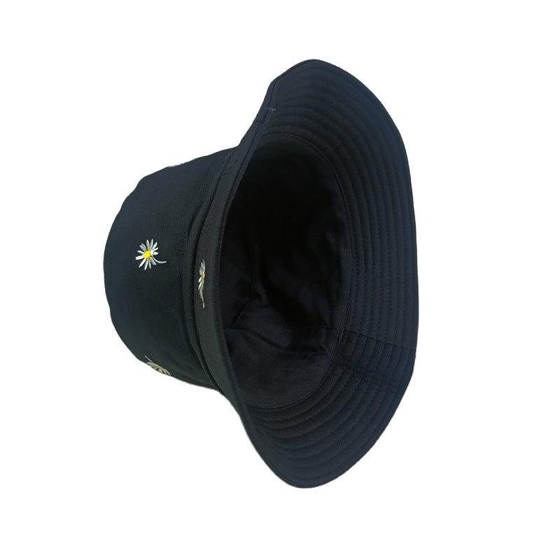 Wholesale New Daisy Embroidered Bucket Hat